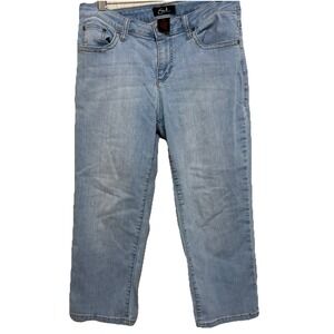 Earl Jean Women's‎ Stretch Mid Rise Denim Capris Size 10